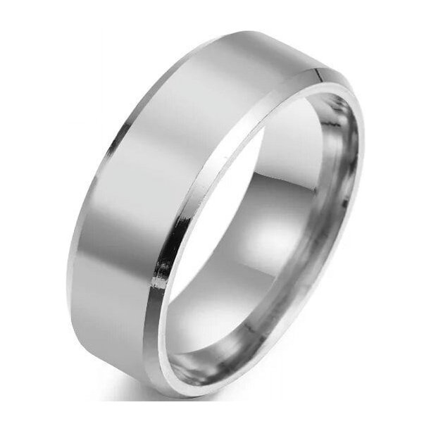 Anillo de joyería de acero inoxidable para hombres y mujeres, anillos negros, banda de compromiso de boda, espejo de calidad, joyería masculina personalizada, moda