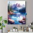 thumbnail image 4 of Qisvanset Framed Canvas Wall Art 12x16 Inch Banff Park Watercolor Natural Scenery Wall Art, 4 of 5