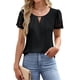thumbnail image 1 of Blusas Informales de Negocios para Mujer, Blusas Elegantes de Verano, Lindas Camisas de Corta, Conjuntos de Trabajo Modernos. Negro S, 1 of 7