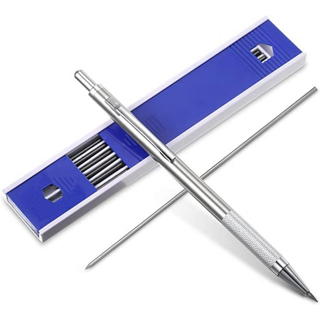 tamizeot Stainless Steel Engineering Mechanical Pencil Portable Replacement Anti-rust Refillable Student Pen Tool Accessories 1Set