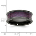 thumbnail image 6 of Edward Mirell Black Ti Concave Anodized Pink 8mm Band Size 8, 6 of 6