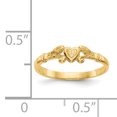thumbnail image 2 of 14K Yellow Gold Heart Baby Ring, 2 of 2