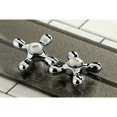 thumbnail image 5 of Kingston Brass Heritage Two-Handle 2-Hole Wall Mount Bathroom Faucet Matte Black Matte, 5 of 5