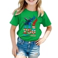 thumbnail image 5 of Ulanda Boys Girls 4th of July Shirt American Flag T-Shirt USA We The People Patriotic Tee for 5-14Years Unisex Kids (Green, 11-12 Years), 5 of 5
