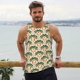 thumbnail image 6 of Fuzoiu palm tree Asian leopard Men's Workout Tank Tops,Sleeveless Gym Shirt Quick Dry,Fitness Bodybuilding T-Shirt,Muscle Athletic Workout Tee-X-Large, 6 of 7