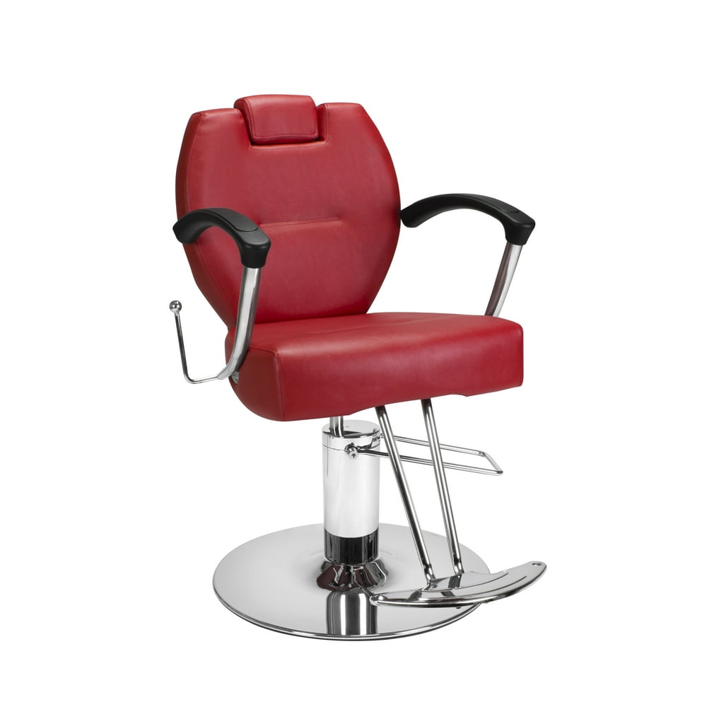 Beauty Salon Styling Chair HERMAN RED All Purpose Salon Furniture and
