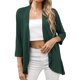 thumbnail image 2 of Cárdigan Ligero Cárdigan ligero para mujer Estilo informal Cárdigan drapeado suave para mujer Traje diario Ygjytge Verde M para Mujer, 2 of 7