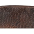 thumbnail image 3 of Premier Copper Products LO15FDB 15 in. Oval Under Counter Hammered Copper Bathroom Sink, 3 of 3