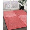 thumbnail image 3 of Ahgly Company Machine Washable Indoor Rectangle Transitional Fire Engine Red Area Rugs, 7' x 9', 3 of 7