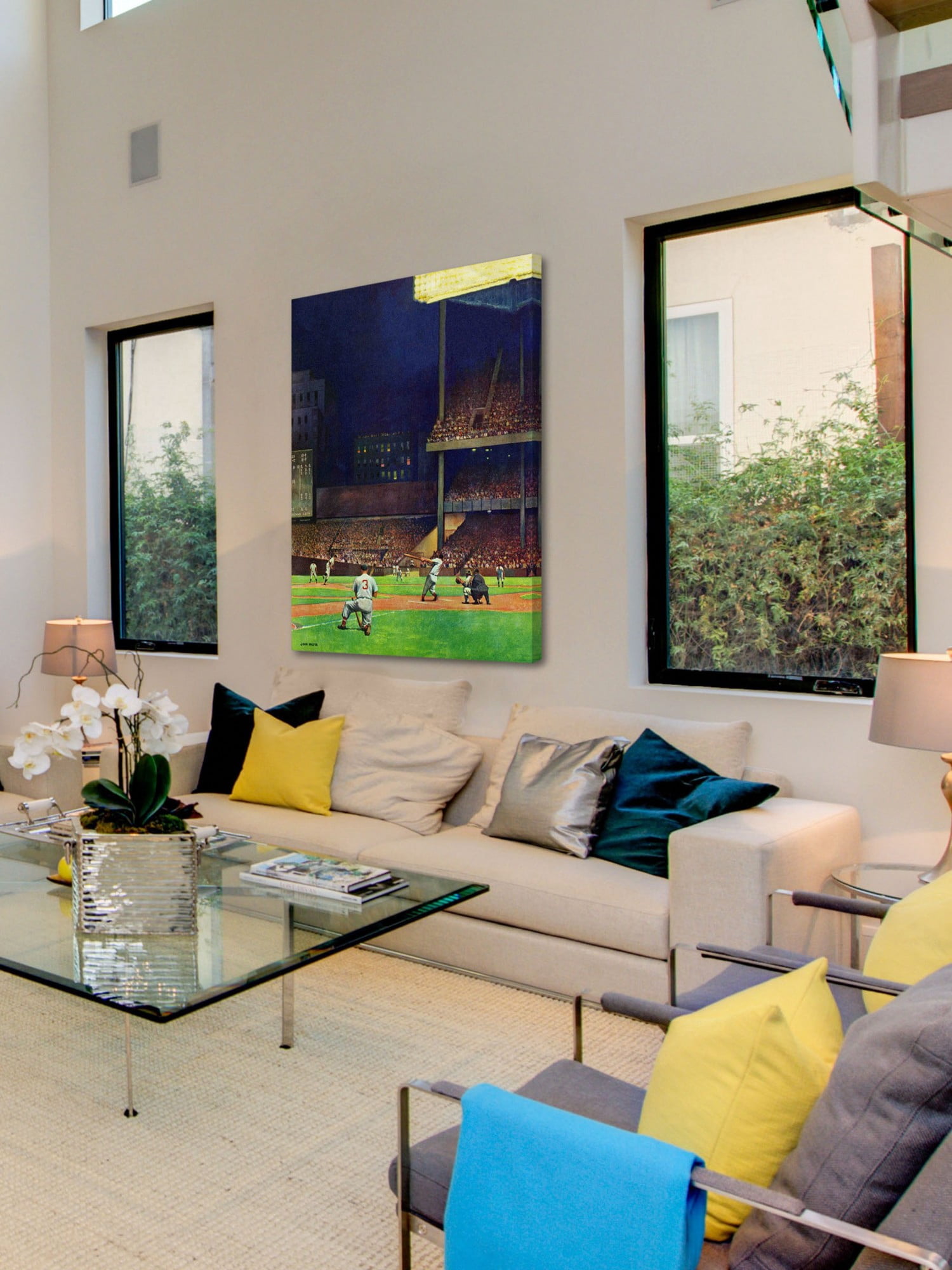 Marmont Hill Yankee Stadium by John Falter Painting Print on Canvas