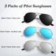 thumbnail image 2 of Gafas de sol ANZIW piloto con montura metálica polarizadas UV400 para hombres y mujeres, 2 of 6
