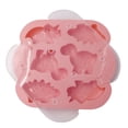 thumbnail image 1 of 6-Cavity Silicone Mold for Dinosaur Cake Cookie Pattern Design DIY Food Baking Tools Kids Birthday Party Decorations Home Baking Decor, 1 of 4