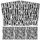 thumbnail image 4 of 6 hojas adhesivas letras del alfabeto pegatinas buzón letras pegatinas letras calcomanías, 4 of 6