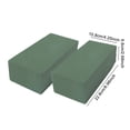 thumbnail image 5 of Dserhfy 2/6 Pcs Floral Foam Blocks for Alive And Artificial Flowers Arrangement 9" x 4" Green Wet & Dry Flower Foam for Home Wedding Garden Decor, 5 of 7