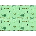 thumbnail image 1 of Ahgly Company Indoor Rectangle Patterned Light Green Area Rugs, 2' x 5', 1 of 6