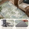 thumbnail image 4 of SIXHOME 2' x 8' Washable Runner Rug, Modern Abstract Non-Slip Carpet, Soft Neutral Indoor Rug for Hallway, Bedroom, Bedside, Laundry Room & Kitchen, Green, 4 of 7