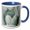 Blue/White, variant on 3drose, Arizona, Phoenix. Desert Botanical Garden, Artichoke Agave, 11oz Mug