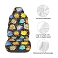 thumbnail image 4 of Naloa Cartoon Bird Owl Car Seat Covers Universal Front Seat Coves for Car Accessories ,Padded Car Covers for Automotive, SUV, Truck, and Van, 4 of 5