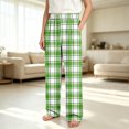 thumbnail image 6 of XAOFW Boys Plaid Pajama Pants Elastic Waist Sleepwear Trousers With Pockets Kids Fall Winter Casual Comfortable Bottoms, 6 of 7