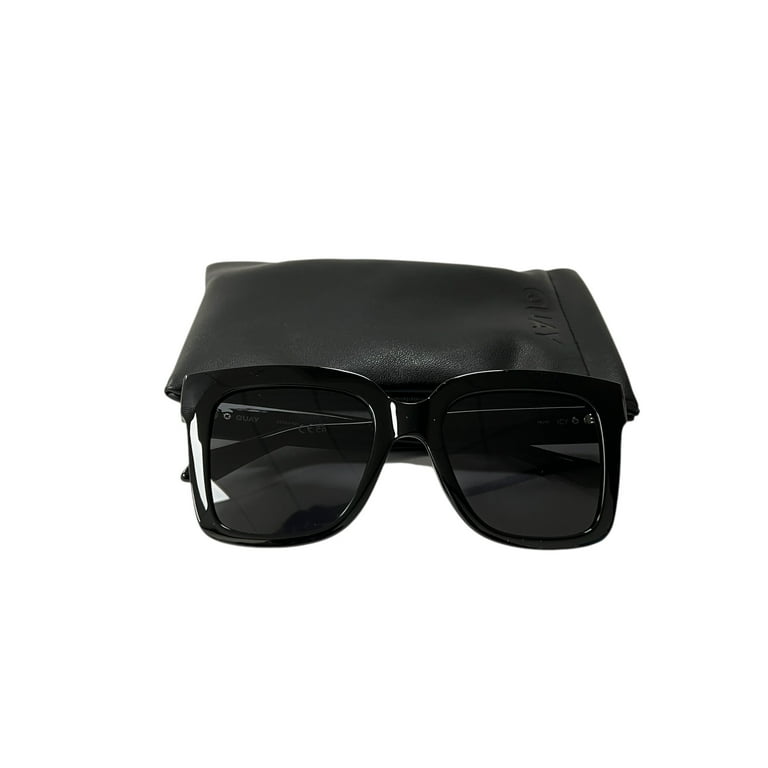 Quay Australia Black Rectangle Sunglasses LET IT RUN Polarized Rectangle Sunglasses for Men – QUAY main image 4
