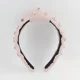 thumbnail image 4 of Diadema con nudo de cristal para mujer Diadema antideslizante con diamantes de imitación Banda para la cabeza rosa Diademas anchas de moda Accesorios para el cabello para mujeres, 4 of 5