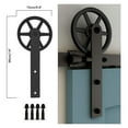 thumbnail image 3 of Sliding Barn Door Hardware Kit Barn Door Floor Guide Heavy Duty Sturdy Sliding Door Track Suitable Max 42" Wide Door ,Easy to Carry, 3 of 6