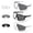 Gray+black+white, variant on UV400 Photochromic Polarized Sports Sunglasses, Impact Resistant PC Lens Oversize Wrap Around Outdoor Glasses for Cycling Driving Fishing Hiking, Unisex