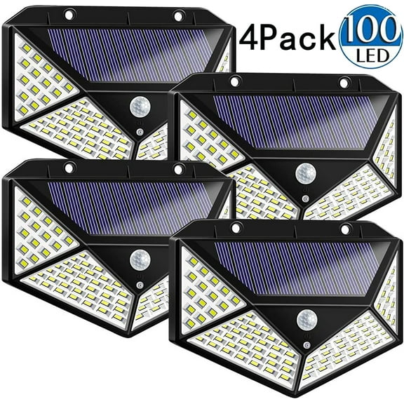 Surlong Solar Motion Sensor Flood and Security Lights, 4 Count