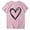 Pink, variant on ZVNAΖH Womens Love Heart Graphic Tees Crew Neck Short Sleeve T Shirt Summer Casual Tops