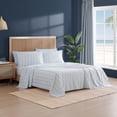 thumbnail image 2 of Caribbean Joe, Cooling 6PC Sheet Set, Full, Wavy Coastal Shells, 2 of 4