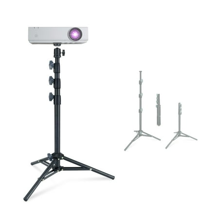 LINCO 57inch Adjustable Light Stand Tripod Metal Stand with 1/4” Screw for Projector Photography Lights Cameras 360º Rotating Mount-AM306