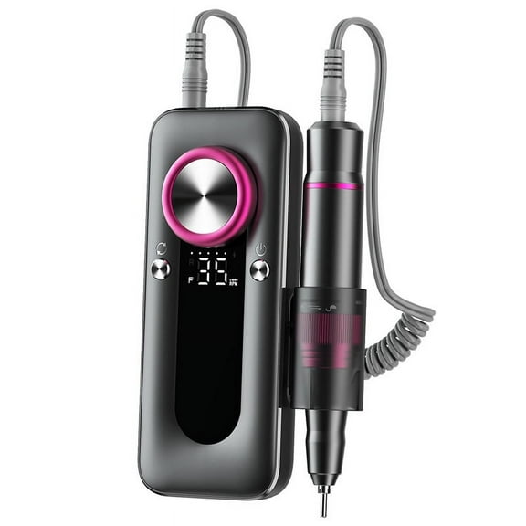 HUICH Portable manicure grinder, long-lasting nail polisher, professional manicure machine, rechargeable nail polisher, manicure polisher, gray