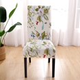 thumbnail image 3 of 6 Pcs/Set Soft Stretchable Dining Chair Covers with Printed Floral Patterns,Spandex Banquet Chair Seat Protector Slipcovers for Holiday Home Party, Hotel, Wedding Ceremony (Flowers), 3 of 5