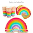 thumbnail image 2 of Rainbow Party Paper Plates Cups Napkins Set of 24, 2 of 4