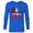 Navy, variant on R2-D2 Droid + Logo in Red White & Blue USA America - Long Sleeve T-Shirt for Men - Customized-Black