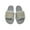 Gray, variant on Anuirheih Slip on Sandals Women,Women's Summer Chain Furry Slippers Casual One-word Multi-Chain Shoes(Black)