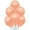 Radiant Rose Gold, variant on PMU 12 Inch Rose Gold Latex Balloon Pkg/12