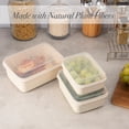 thumbnail image 5 of Simplify 6 Piece Natural Plastic Food Storage Containers, Beige, 5 of 13