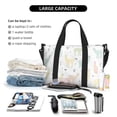 thumbnail image 4 of Travel Duffle Bag Minimalist Colorful Cute Alpaca Travel Tote Bags Carry on Luggage Waterproof Weekender Bags with Top Handle Adjustable Shoulde Strap for Travel Gym, 4 of 5