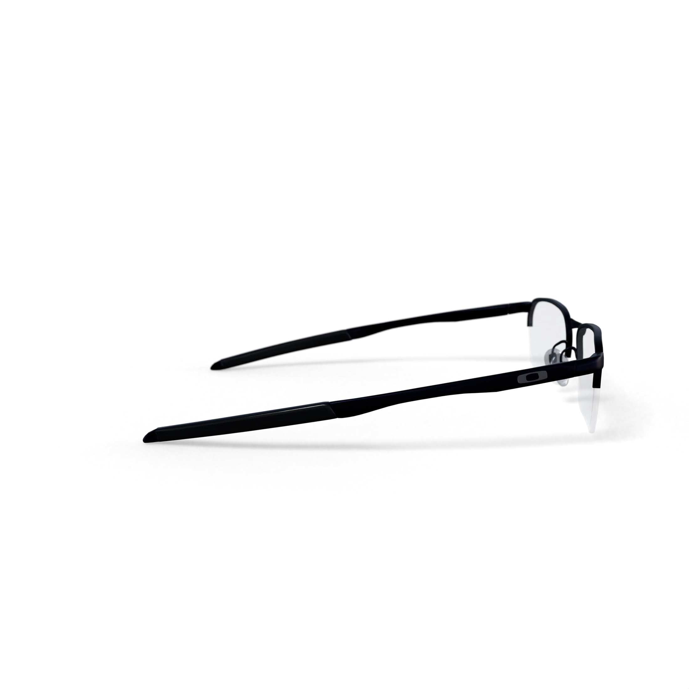 Oakley Barrelhouse 0.5 Optical Glasses, Metal Prescription Eyeglasses with Case, Size 53, Matte Midnight