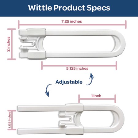 Wittle Child Safety Sliding Cabinet Lock 6 Pk Baby Proof