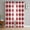 Red, variant on ERUNPONLY Orange Plaid Sheer Curtains 63 Inch Length 2 Panels Set, Gradient Geometric Buffalo White Checkered Voile Window Treatment Curtains Sheers Drapes for Bedroom/Living Room/Kitchen 52x"63"x2
