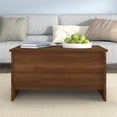 thumbnail image 5 of vidaXL Coffee Table Brown Oak 80x55.5x41.5 cm Engineered Wood, 5 of 5