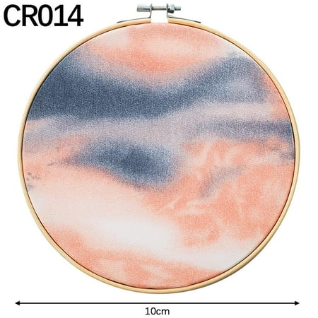 

Mesh DIY Embroidery Flower Painting Cross Bamboo Embroidered Stitching Pendants for Wedding Living Room Decoration