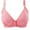 Hot Pink, variant on YUGYXL Plus Size Print Bras for Women Adjustable Bra No Rims Front Closure Daily Bras Back Smoothing Underwear Beige 38