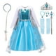 thumbnail image 2 of Vestido de princesa Frozen para niñas, disfraz de reina de la nieve, fiesta de Elsa, tul con lentejuelas Fivean unisex, 2 of 2