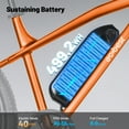thumbnail image 5 of Actbest Electric Bike for Adults 21-Speed 27.5" Ebike, Up to 28MPH, Peak 1200W Brushless Motor, Removable Battery, Mountain Electric Bicycle with Fork Suspension (Orange), 5 of 6