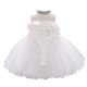 thumbnail image 1 of Vestido Para Niñas, Ropa Para Niñas Pequeñas, Flores De Temperamento Para Niños Pequeños, Vestido De Fiesta De Cumpleaños De Hilo De Red Con Perlas, Vestidos Blancos Odeerbi LM103-8325, 1 of 9