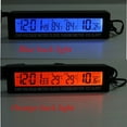 thumbnail image 2 of 3 In 1 Car Digital Clock Time Watch Inside Outside Car Temperature Thermometer Battery Voltage Monitor Meter, 2 of 8