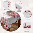 thumbnail image 5 of Red Eucalyptus Leaves Table Cloth Waterproof Tablecloths, Summer Botanical Weeping Tablecloth Dining Table Cover for Kitchen Party Tabletop Outdoor, Rectangle Tablecloth 54x108 Inch, 5 of 9